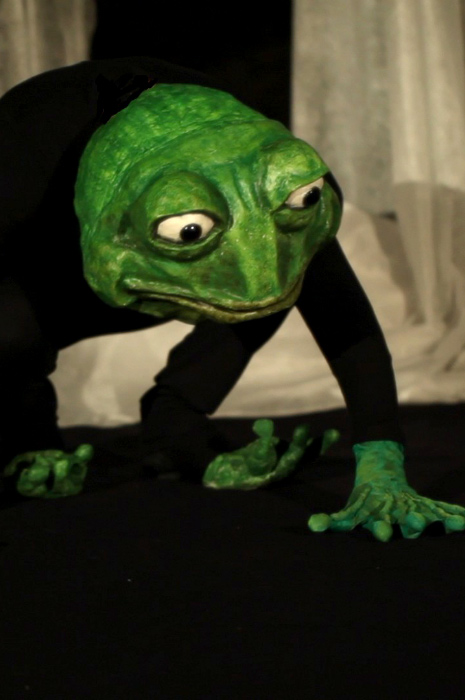 Scène jouée pour le spectacle "Le bal des grenouilles"