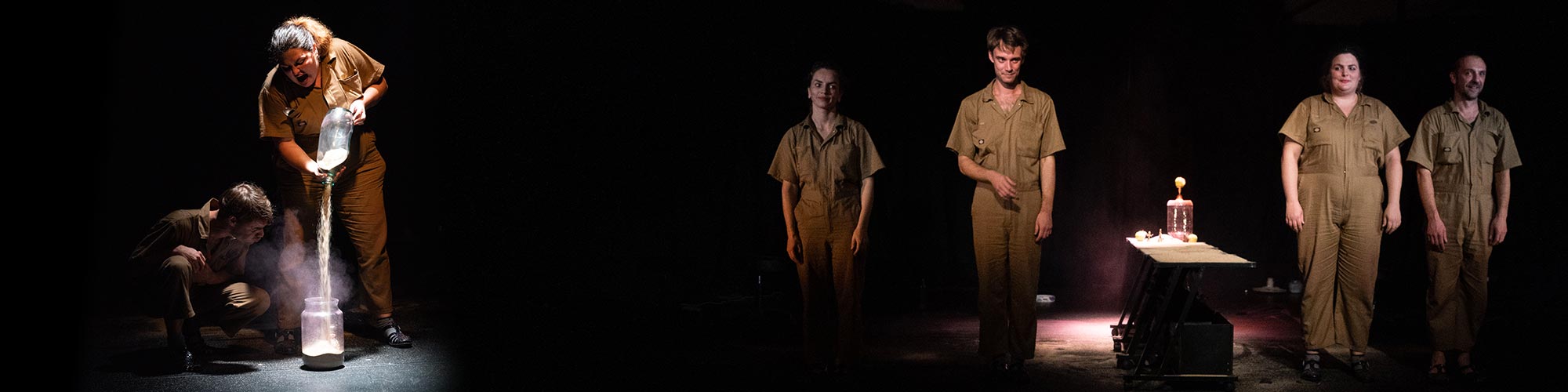 Ambiance scénique du spectacle Warren.